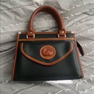 Dooney and Bourke brown and black leather purse